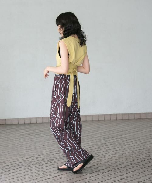 KBF / ケービーエフ Tシャツ | ウエストノットノースリーブトップス | 詳細5