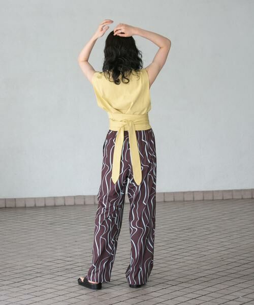 KBF / ケービーエフ Tシャツ | ウエストノットノースリーブトップス | 詳細6