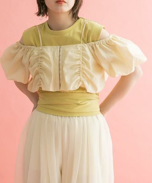 KBF / ケービーエフ Tシャツ | ウエストノットノースリーブトップス | 詳細7