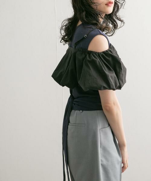 KBF / ケービーエフ Tシャツ | ウエストノットノースリーブトップス | 詳細16