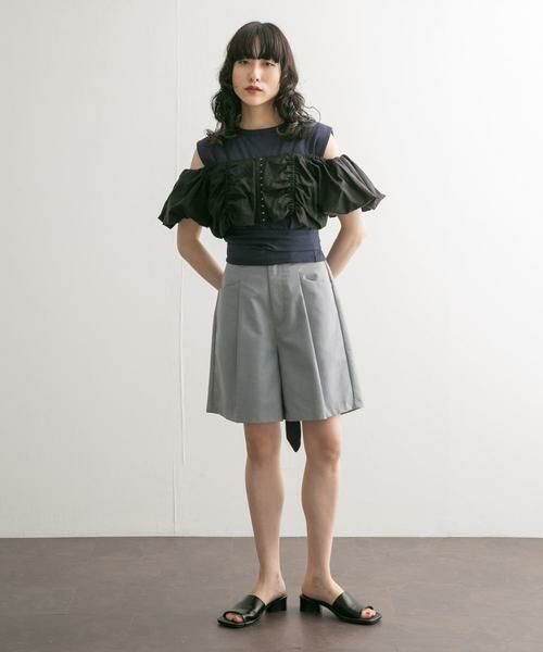 KBF / ケービーエフ Tシャツ | ウエストノットノースリーブトップス | 詳細20