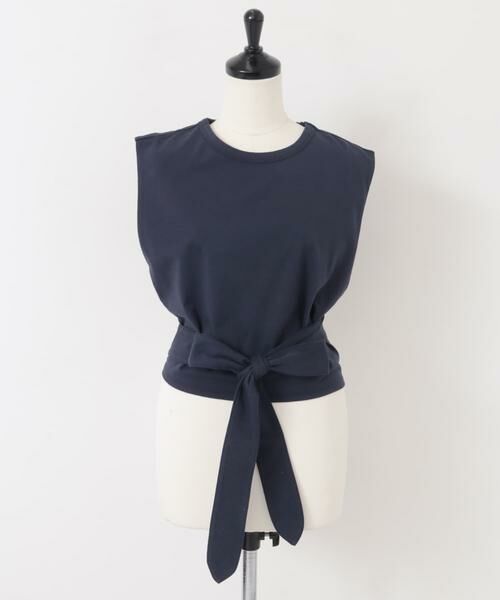 KBF / ケービーエフ Tシャツ | ウエストノットノースリーブトップス | 詳細23