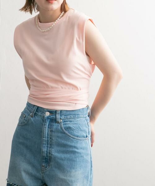 KBF / ケービーエフ Tシャツ | ウエストノットノースリーブトップス | 詳細25