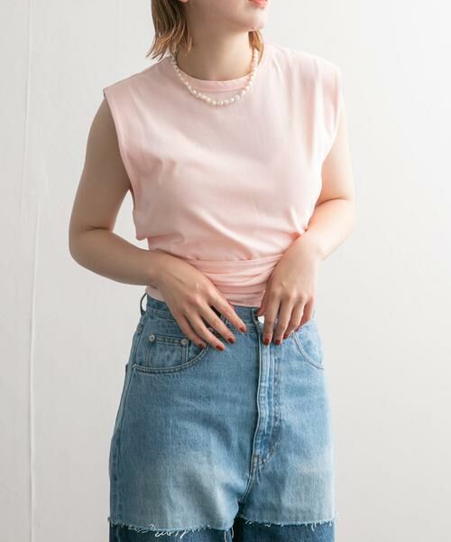 KBF / ケービーエフ Tシャツ | ウエストノットノースリーブトップス | 詳細26