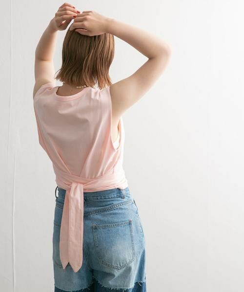 KBF / ケービーエフ Tシャツ | ウエストノットノースリーブトップス | 詳細28