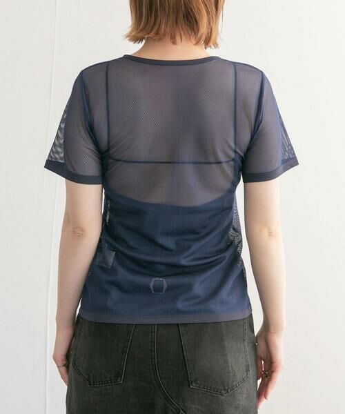 KBF / ケービーエフ Tシャツ | メッシュZIPトップス | 詳細11