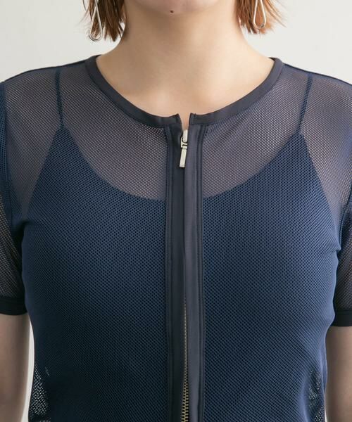 KBF / ケービーエフ Tシャツ | メッシュZIPトップス | 詳細12