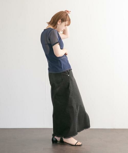 KBF / ケービーエフ Tシャツ | メッシュZIPトップス | 詳細7