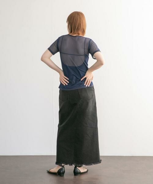 KBF / ケービーエフ Tシャツ | メッシュZIPトップス | 詳細8