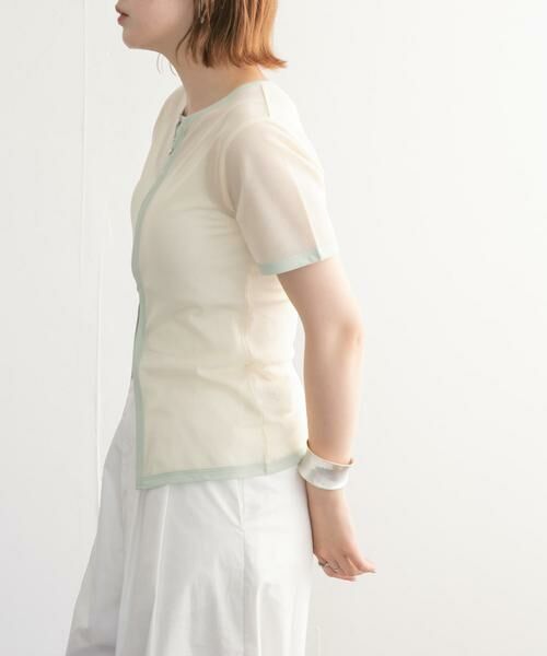 KBF / ケービーエフ Tシャツ | メッシュZIPトップス | 詳細17