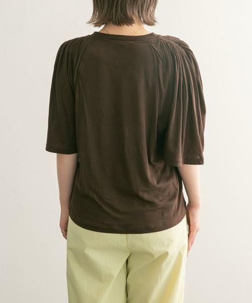 KBF / ケービーエフ Tシャツ | フリルスリーブシアーカットソー | 詳細12