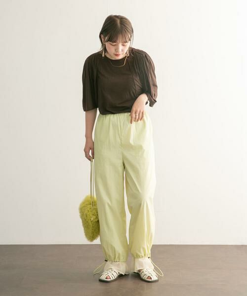 KBF / ケービーエフ Tシャツ | フリルスリーブシアーカットソー | 詳細4