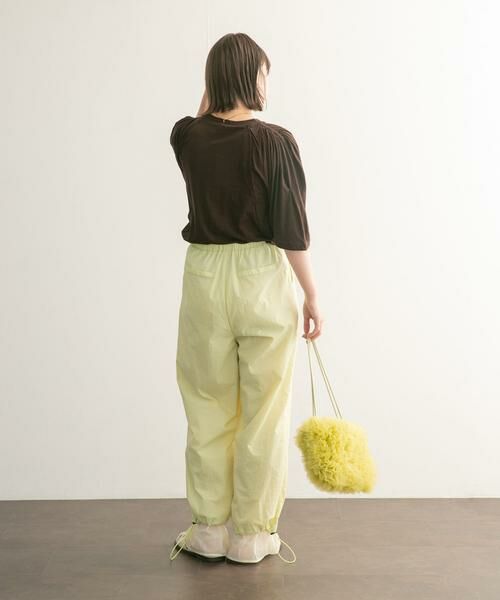 KBF / ケービーエフ Tシャツ | フリルスリーブシアーカットソー | 詳細5