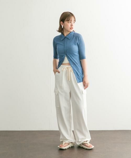 KBF / ケービーエフ カーディガン・ボレロ | ジャガードポロカーディガン | 詳細5