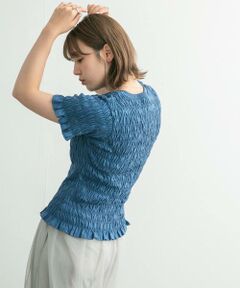 KBF / ケービーエフ Tシャツ | シャーリングプチフリルTEE