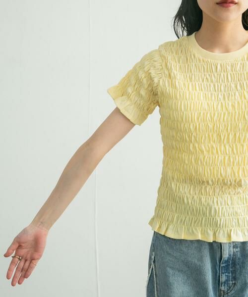 KBF / ケービーエフ Tシャツ | シャーリングプチフリルTEE | 詳細11