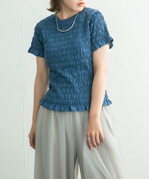 KBF / ケービーエフ Tシャツ | シャーリングプチフリルTEE | 詳細18
