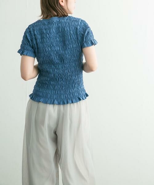 KBF / ケービーエフ Tシャツ | シャーリングプチフリルTEE | 詳細19
