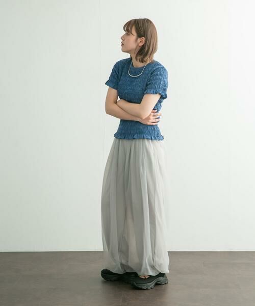 KBF / ケービーエフ Tシャツ | シャーリングプチフリルTEE | 詳細20