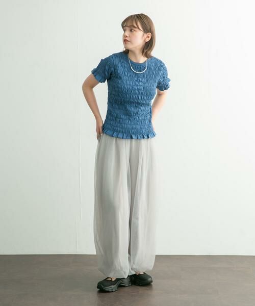 KBF / ケービーエフ Tシャツ | シャーリングプチフリルTEE | 詳細21