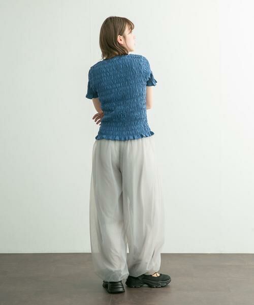 KBF / ケービーエフ Tシャツ | シャーリングプチフリルTEE | 詳細22