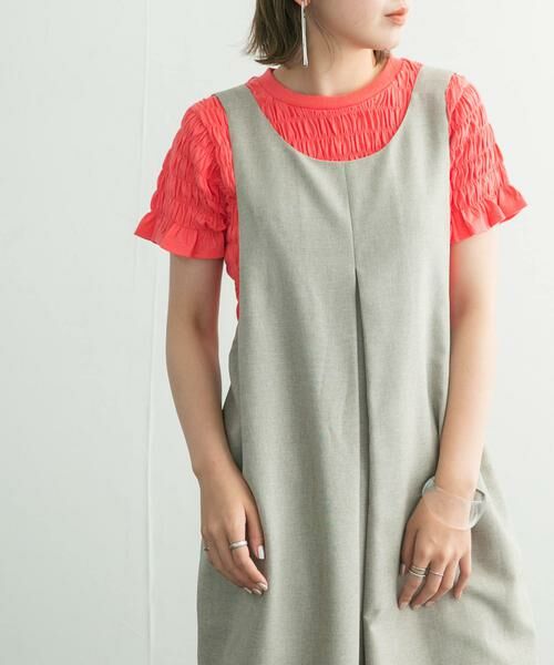 KBF / ケービーエフ Tシャツ | シャーリングプチフリルTEE | 詳細25