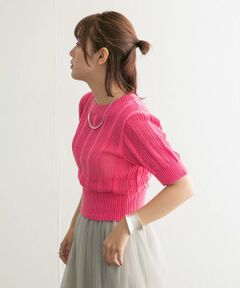 KBF / ケービーエフ ニット・セーター | シアーストライプコンパクトニット