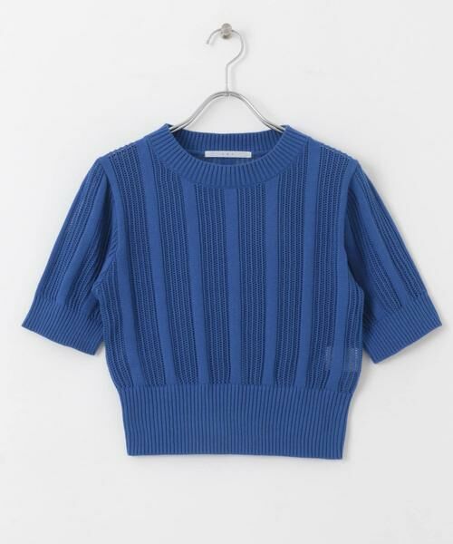 KBF / ケービーエフ ニット・セーター | シアーストライプコンパクトニット | 詳細8