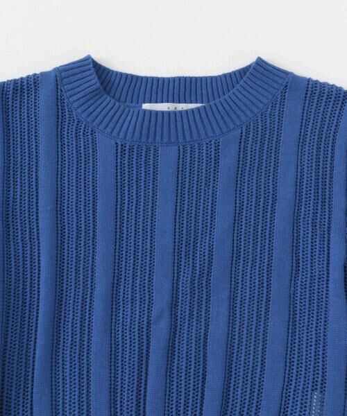 KBF / ケービーエフ ニット・セーター | シアーストライプコンパクトニット | 詳細9