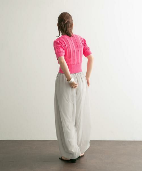 KBF / ケービーエフ ニット・セーター | シアーストライプコンパクトニット | 詳細16