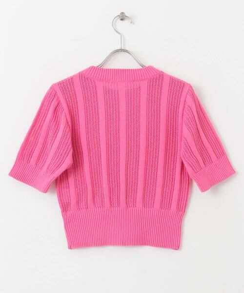 KBF / ケービーエフ ニット・セーター | シアーストライプコンパクトニット | 詳細18