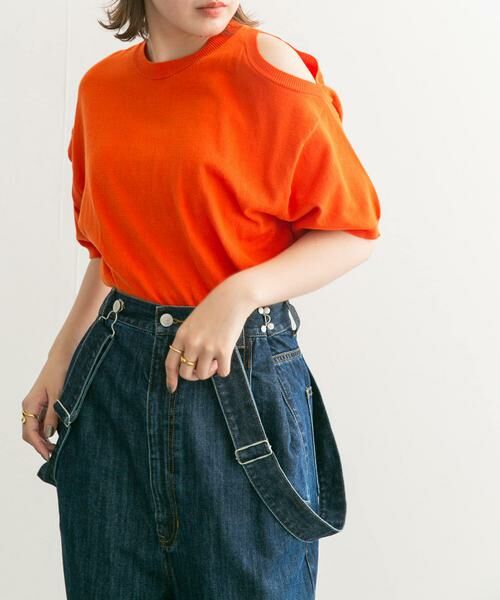 KBF / ケービーエフ ニット・セーター | 2WAYカットアウトニット | 詳細1