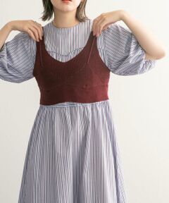 KBF / ケービーエフ ニット・セーター | レイヤードライクニットビスチェ