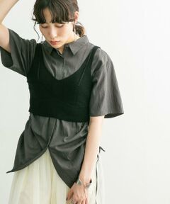 KBF / ケービーエフ ニット・セーター | レイヤードライクニットビスチェ