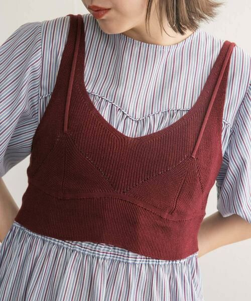 KBF / ケービーエフ ニット・セーター | レイヤードライクニットビスチェ | 詳細3