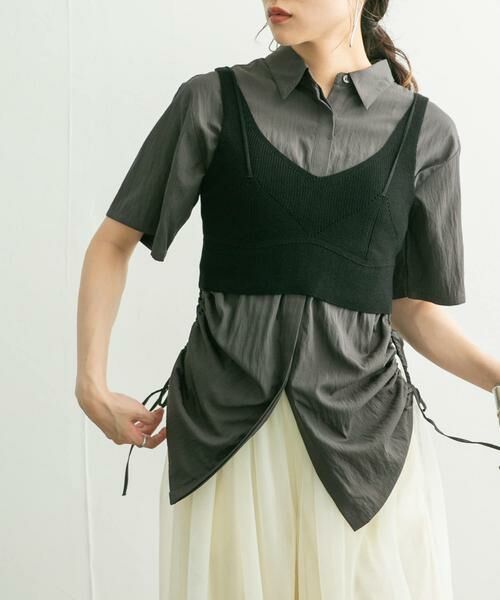 KBF / ケービーエフ ニット・セーター | レイヤードライクニットビスチェ | 詳細12