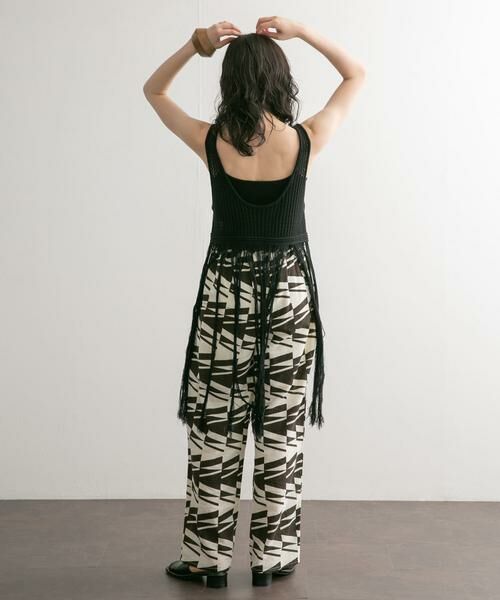 KBF / ケービーエフ ニット・セーター | フリンジニットタンクトップ | 詳細9