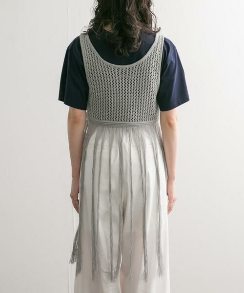 KBF / ケービーエフ ニット・セーター | フリンジニットタンクトップ | 詳細23