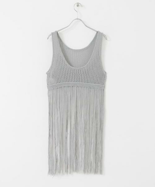 KBF / ケービーエフ ニット・セーター | フリンジニットタンクトップ | 詳細28