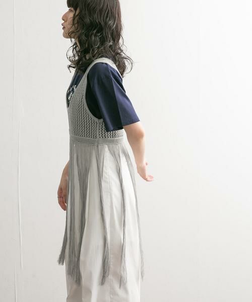 KBF / ケービーエフ ニット・セーター | フリンジニットタンクトップ | 詳細15
