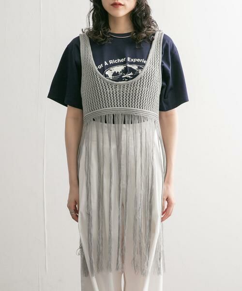 KBF / ケービーエフ ニット・セーター | フリンジニットタンクトップ | 詳細21