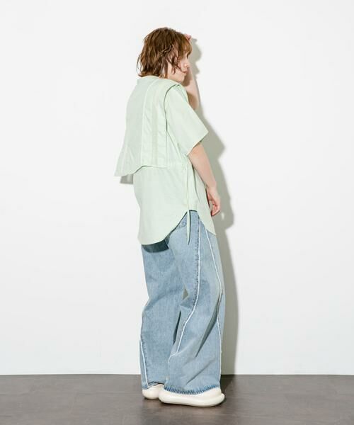 KBF / ケービーエフ シャツ・ブラウス | パイピングレイヤードシャツ | 詳細12