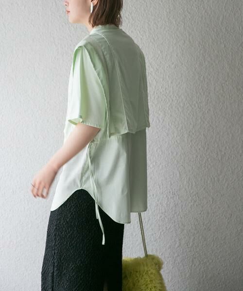 KBF / ケービーエフ シャツ・ブラウス | パイピングレイヤードシャツ | 詳細2