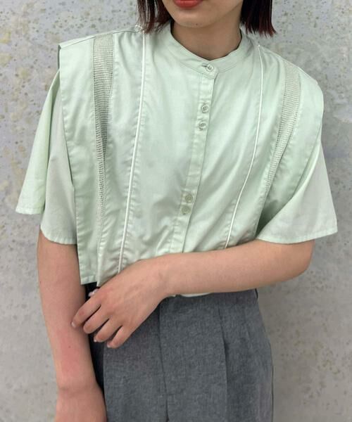 KBF / ケービーエフ シャツ・ブラウス | パイピングレイヤードシャツ | 詳細7