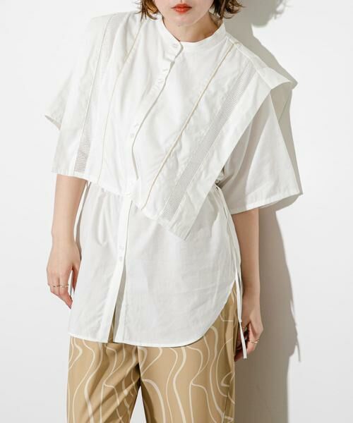 KBF / ケービーエフ シャツ・ブラウス | パイピングレイヤードシャツ | 詳細27