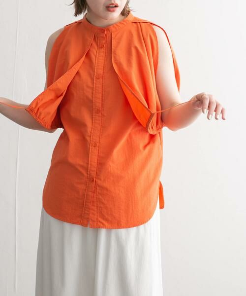KBF / ケービーエフ シャツ・ブラウス | 2WAYスリーブブラウス | 詳細1