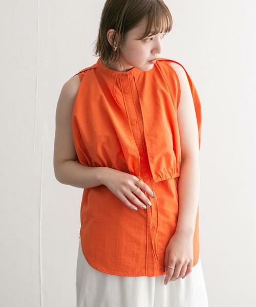 KBF / ケービーエフ シャツ・ブラウス | 2WAYスリーブブラウス | 詳細2