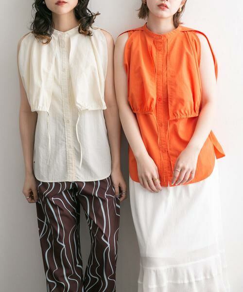 KBF / ケービーエフ シャツ・ブラウス | 2WAYスリーブブラウス | 詳細28