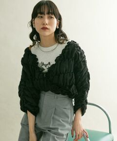 KBF / ケービーエフ シャツ・ブラウス | マルチWAYシャーリングブラウス