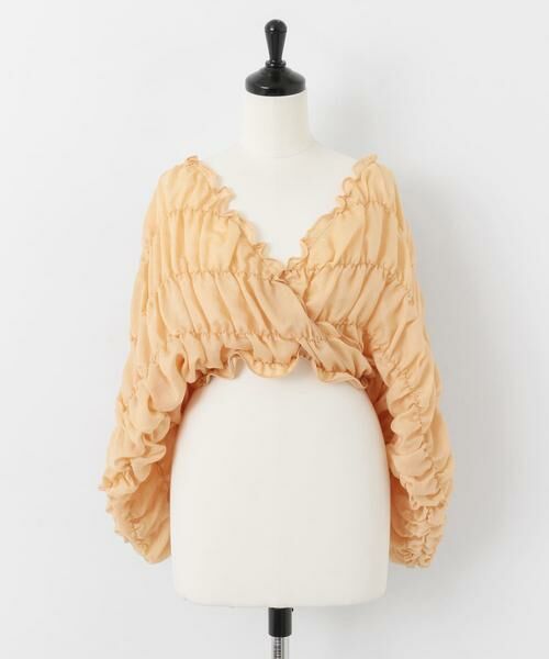 KBF / ケービーエフ シャツ・ブラウス | マルチWAYシャーリングブラウス | 詳細13